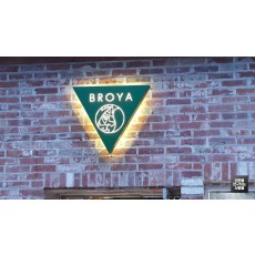 [신사동 간판] 강남 신사복 매장 'BROYA' 레이저 갈바 간판