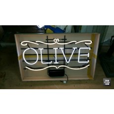 [신사동 간판] OLiVE cafe 아트네온