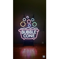 [삼성동 간판] BUBBLE CONE 아트 네온