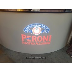 [이태원간판] PIZZA MUZZO PERONI, 갈바로 만든 카운터