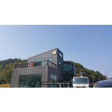 [평창간판] THE 2 ND FLOOR, 티타늄 무광 헤어라인 간판