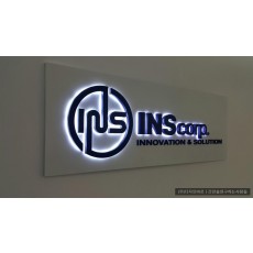 [을지로 간판] INS corp 스리 아크릴 후광 채널