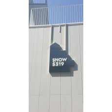 [논현동 간판] SNOW5319 스테인리스 헤어라인 에폭시 채널